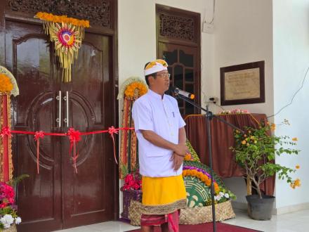 Upacara Rsi Gana & Peresmian Gedung Kantor Perbekel Sanggalangit