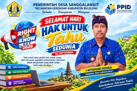 SELAMAT HARI HAK UNTUK TAHU SEDUNIA